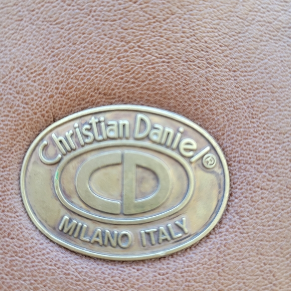 Christian Daniel | Brown Leather Large Clutch - Picture 4 of 11